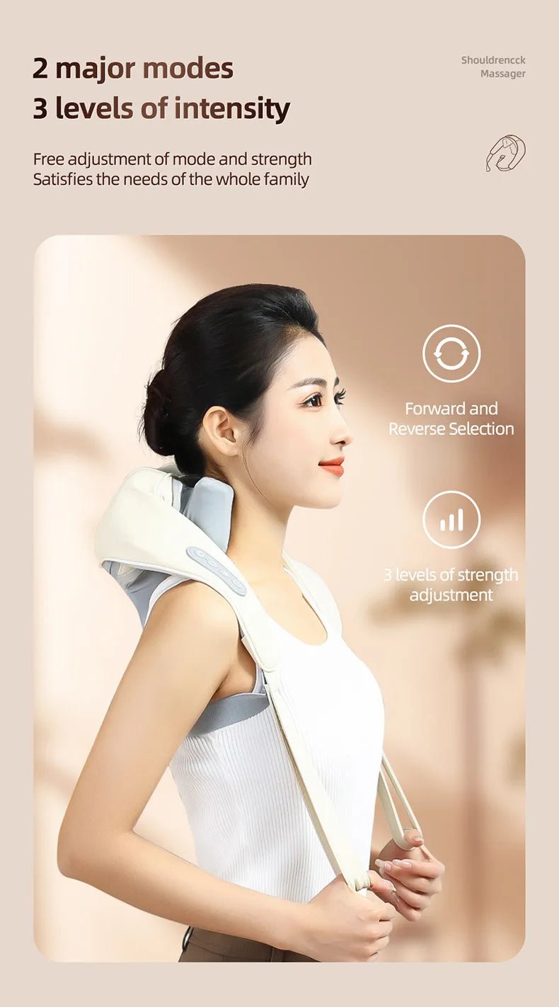 Wireless Kneading Neck and Shoulder Massager - Onlytenbucks.com