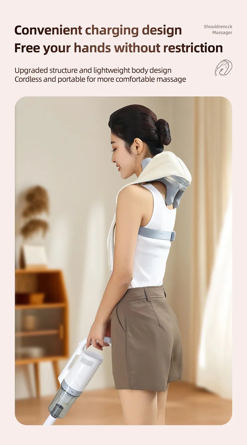 Wireless Kneading Neck and Shoulder Massager - Onlytenbucks.com