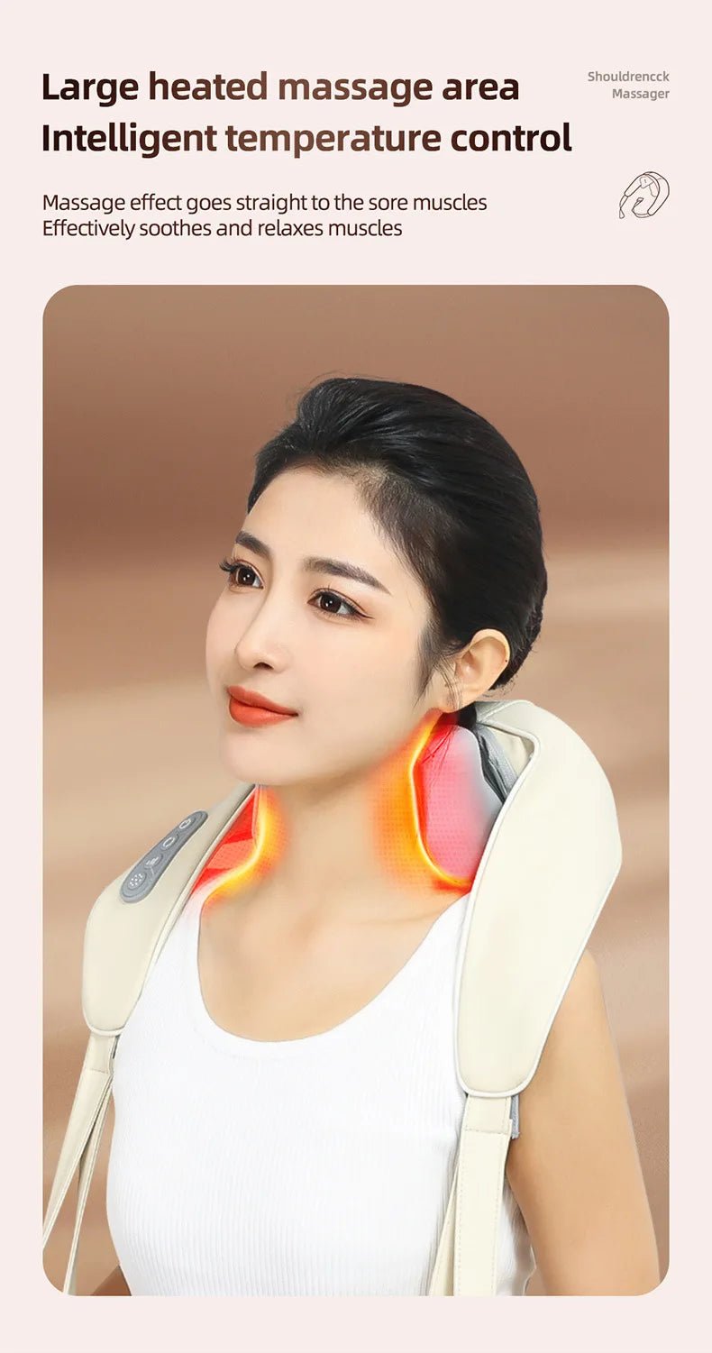 Wireless Kneading Neck and Shoulder Massager - Onlytenbucks.com