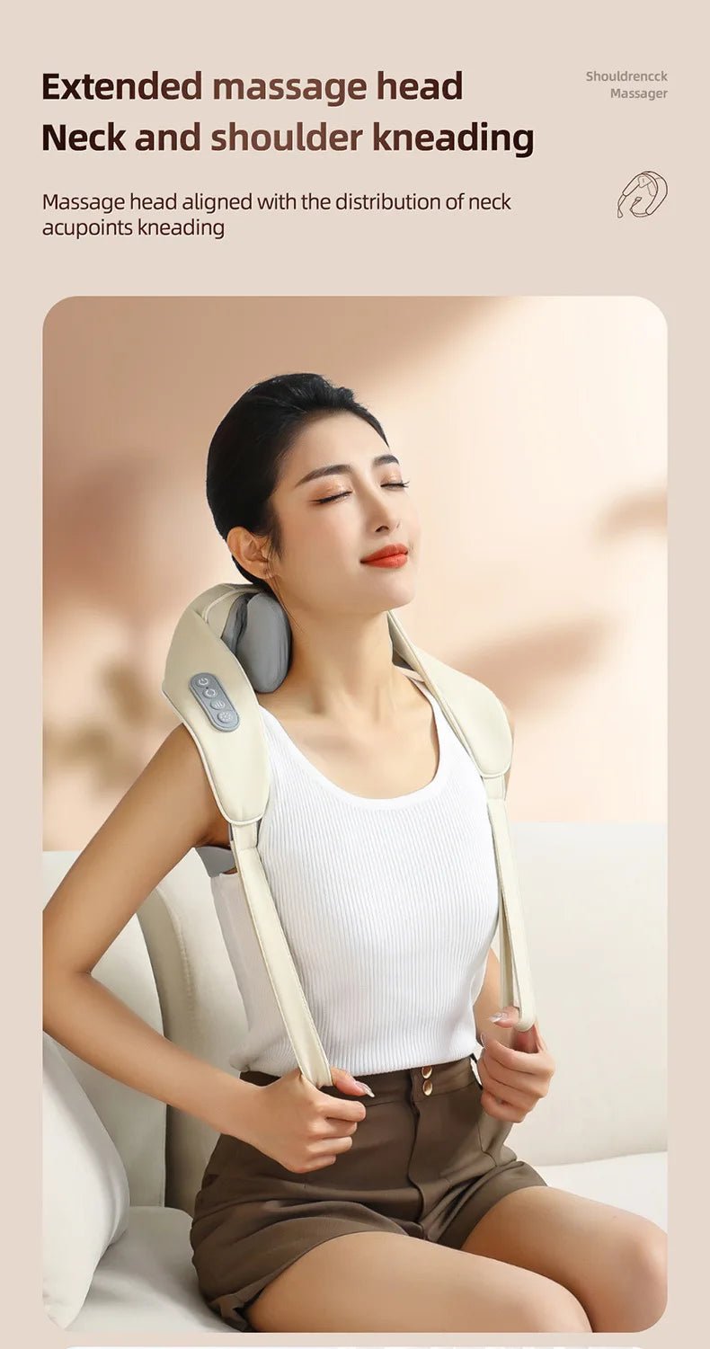 Wireless Kneading Neck and Shoulder Massager - Onlytenbucks.com