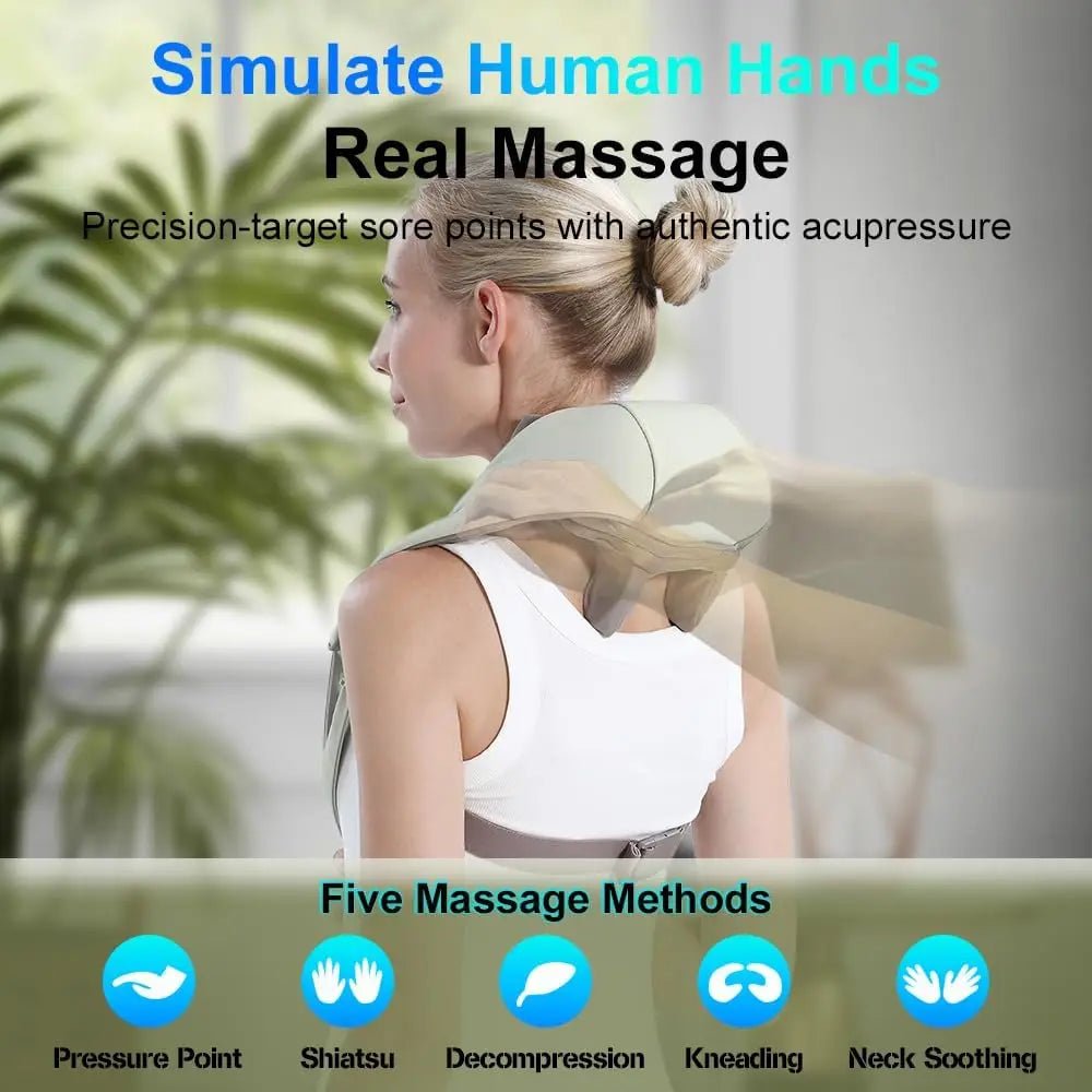 Wireless Kneading Neck and Shoulder Massager - Onlytenbucks.com