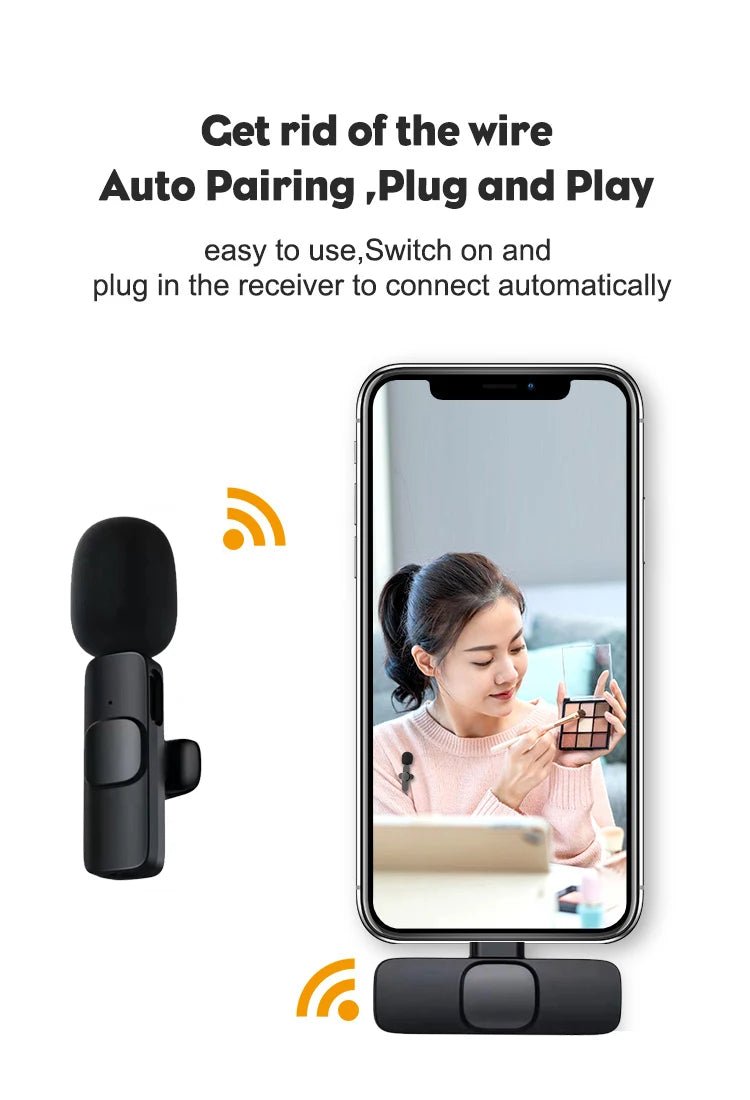 Wireless Lavalier Microphone – Rechargeable Clip - On Mic - Onlytenbucks.com