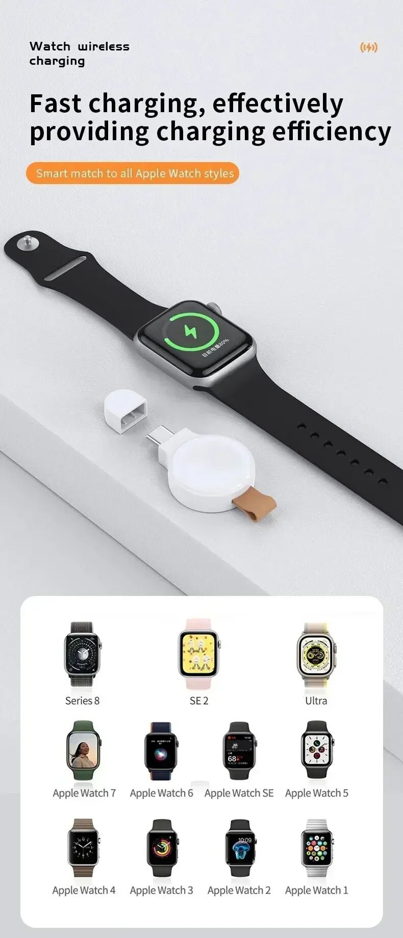 Wireless Magnetic Charger Dock Adapter for Apple Watch - Onlytenbucks.com