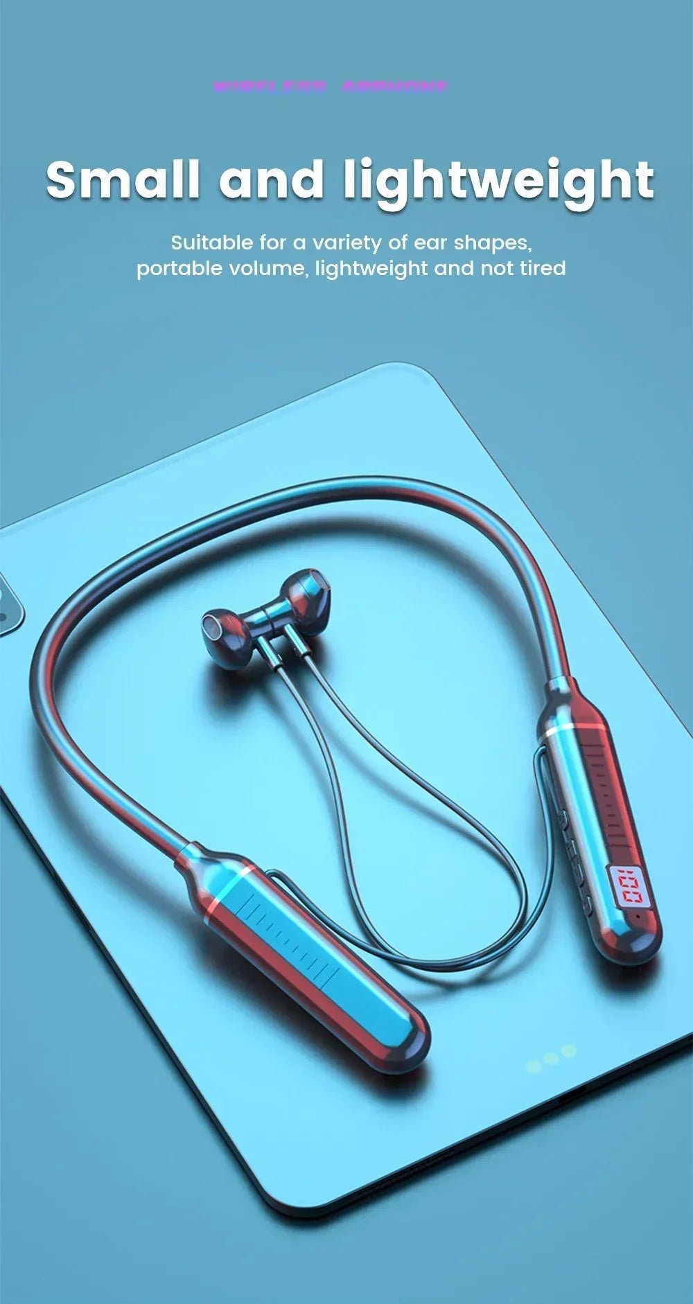 Wireless Neckband Headphones – Bluetooth 5.2 - Onlytenbucks.com