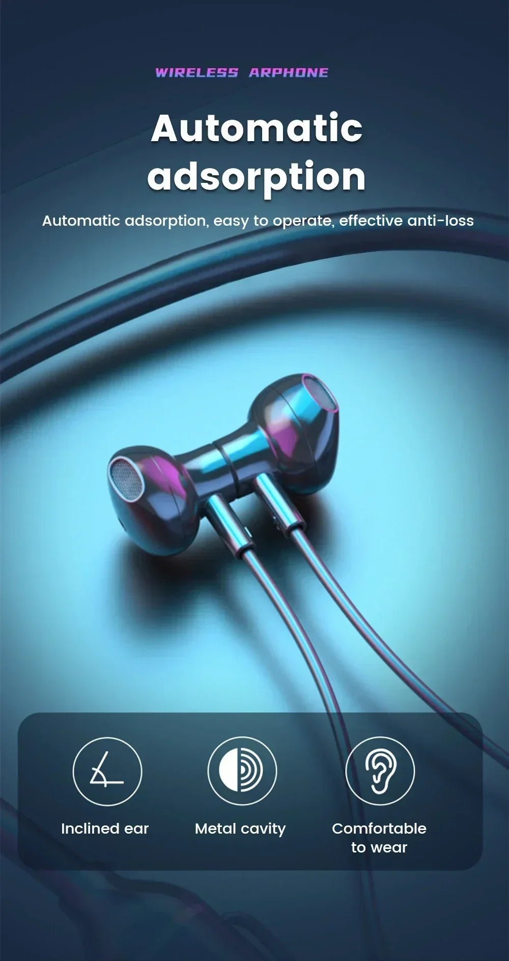 Wireless Neckband Headphones – Bluetooth 5.2 - Onlytenbucks.com