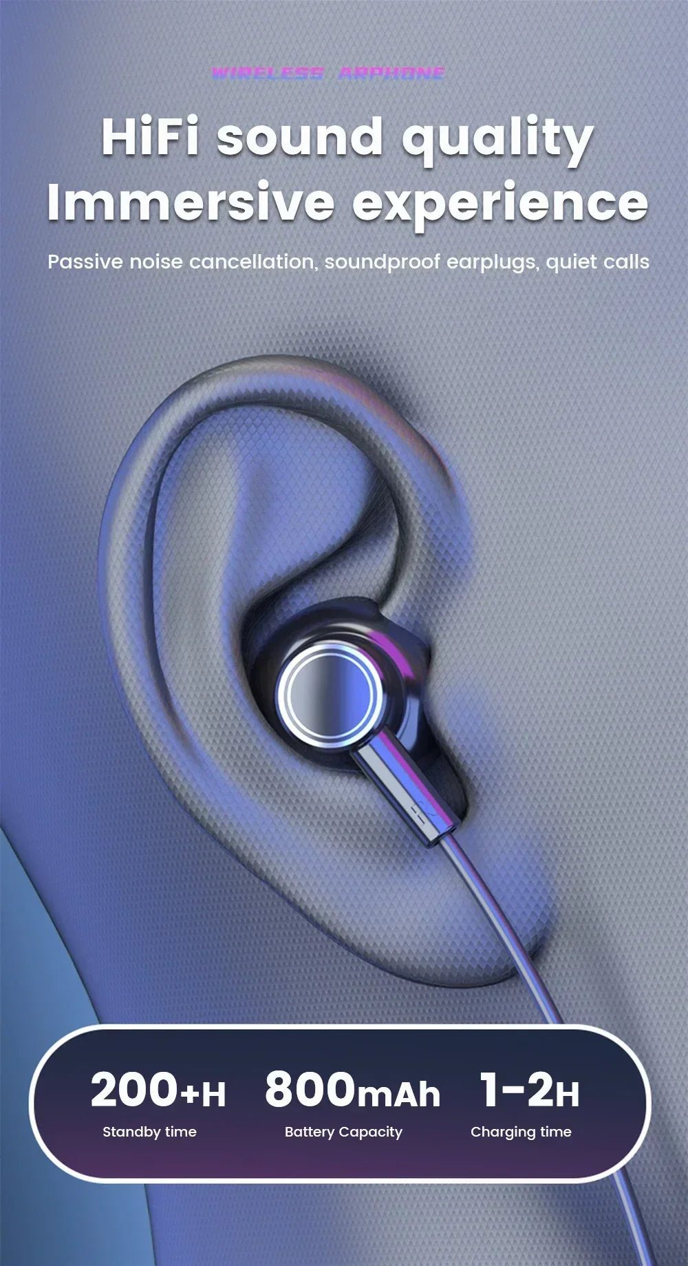 Wireless Neckband Headphones – Bluetooth 5.2 - Onlytenbucks.com