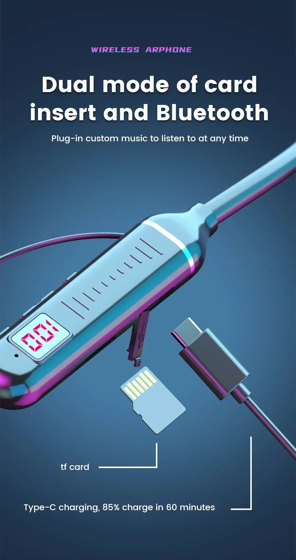 Wireless Neckband Headphones – Bluetooth 5.2 - Onlytenbucks.com