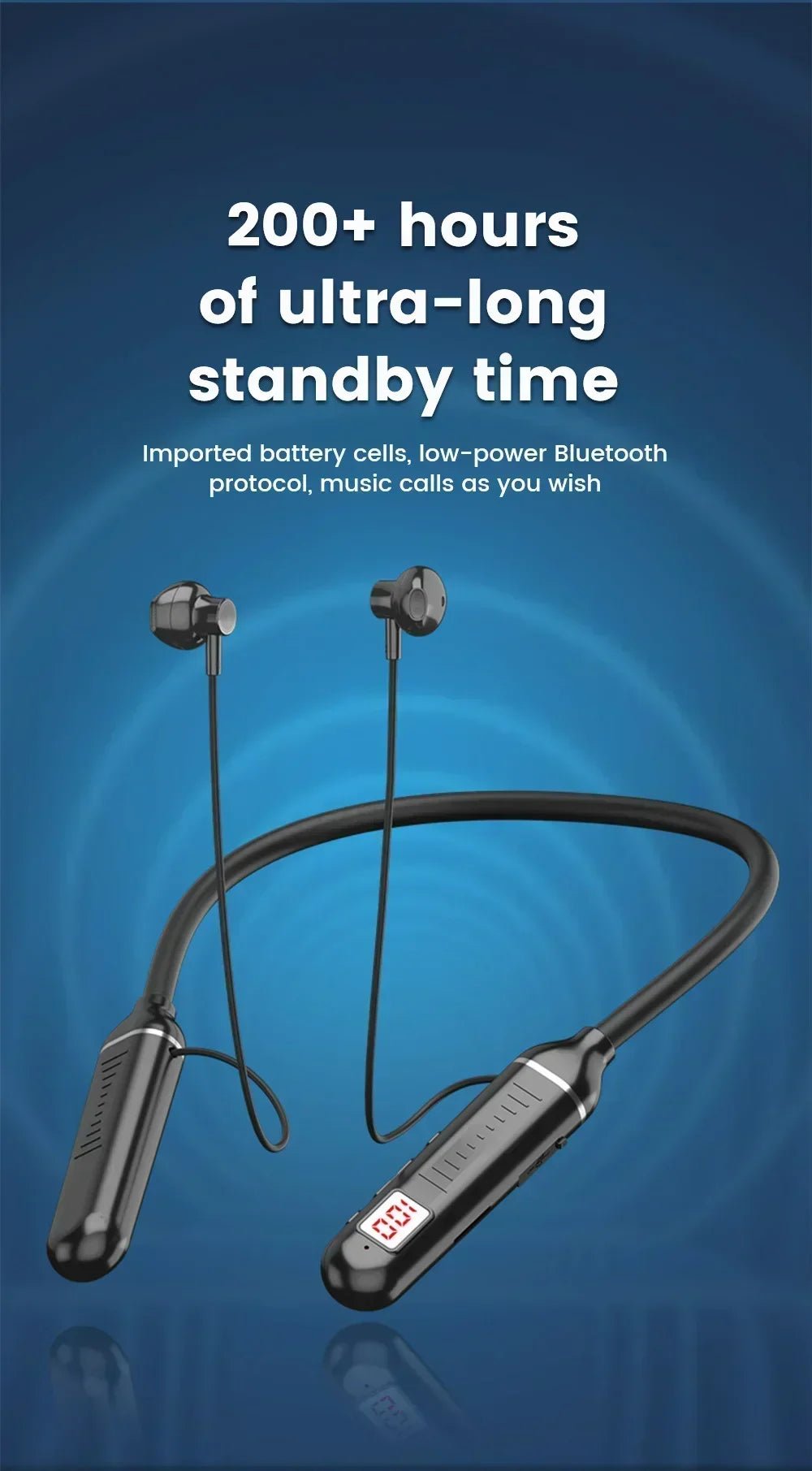 Wireless Neckband Headphones – Bluetooth 5.2 - Onlytenbucks.com