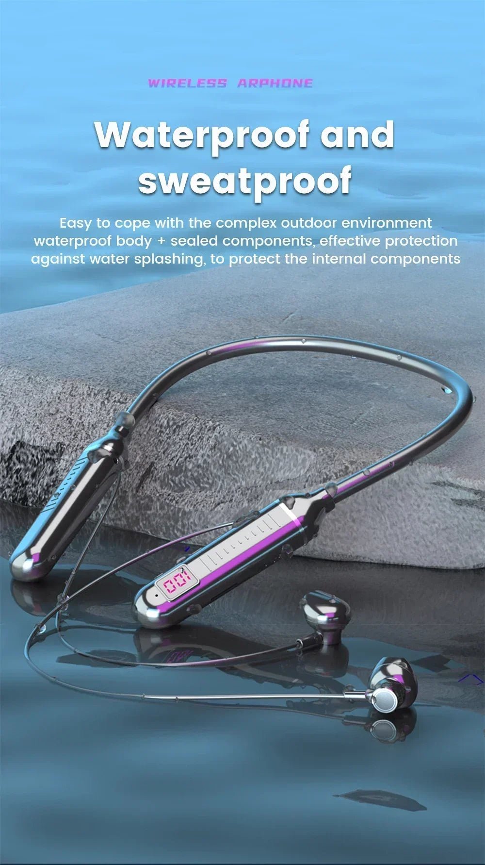 Wireless Neckband Headphones – Bluetooth 5.2 - Onlytenbucks.com