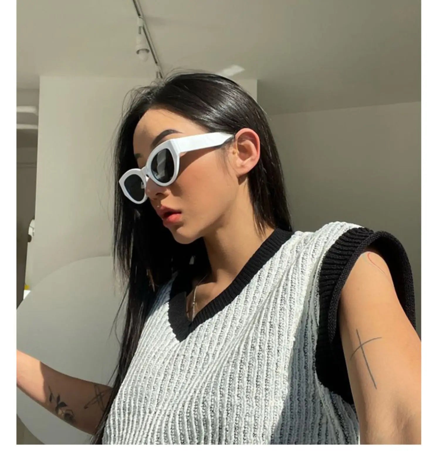Women’s Small Cat Eye Sunglasses – Vintage Oval - Onlytenbucks.com