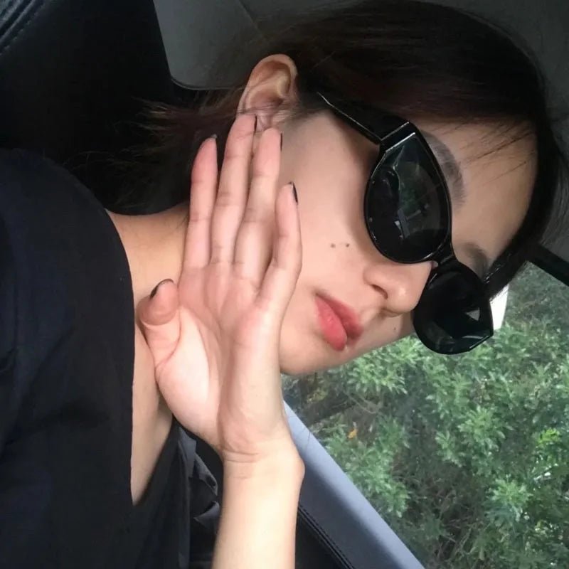Women’s Small Cat Eye Sunglasses – Vintage Oval - Onlytenbucks.com