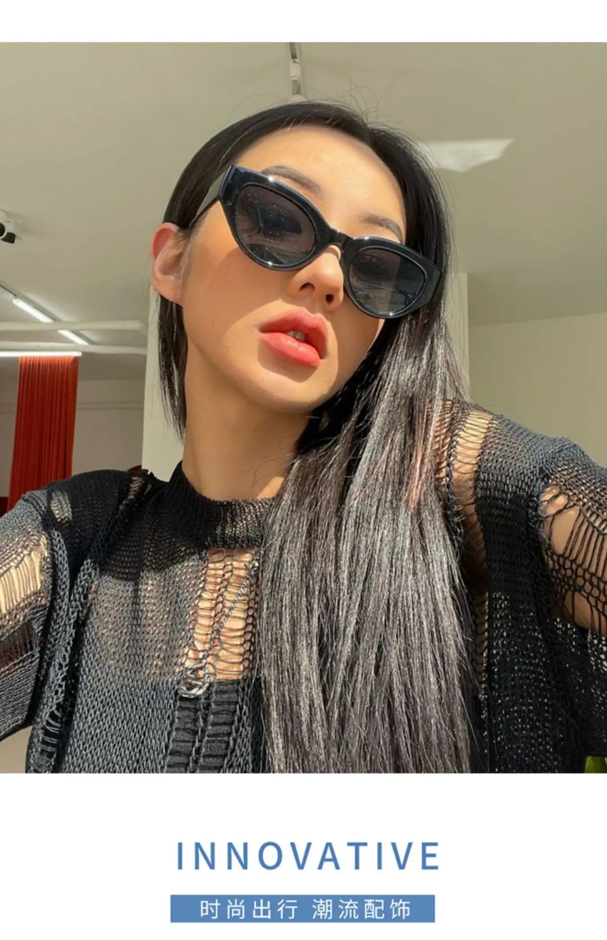 Women’s Small Cat Eye Sunglasses – Vintage Oval - Onlytenbucks.com