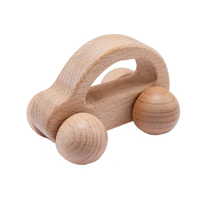 Wooden Baby Rattles Set – Beech Wood Teether Musical Montessori Toy - Onlytenbucks.com