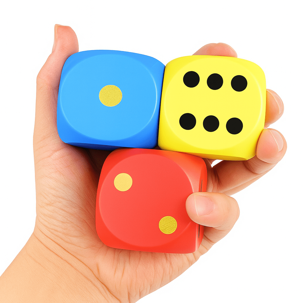 Wooden Dice Toy – Large 1.96 in - Onlytenbucks.com