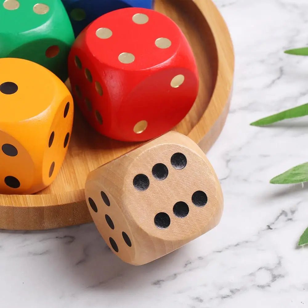 Wooden Dice Toy – Large 1.96 in - Onlytenbucks.com