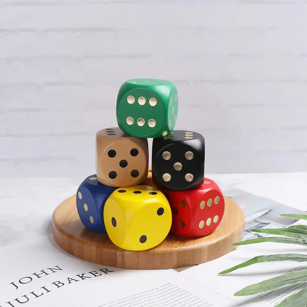 Wooden Dice Toy – Large 1.96 in - Onlytenbucks.com