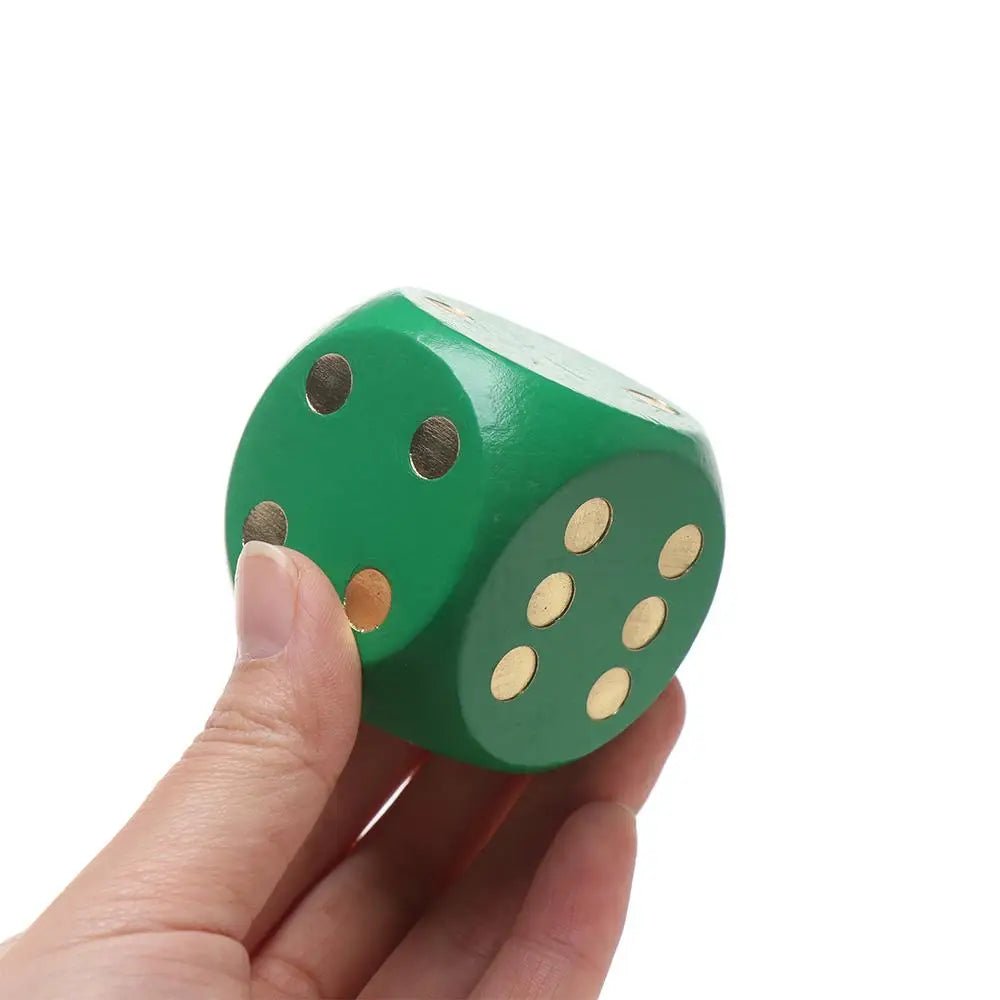 Wooden Dice Toy – Large 1.96 in - Onlytenbucks.com