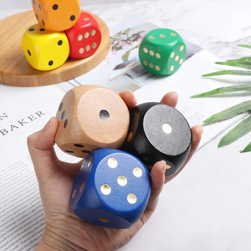 Wooden Dice Toy – Large 1.96 in - Onlytenbucks.com