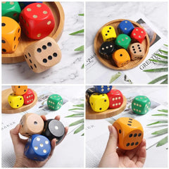 Wooden Dice Toy – Large 1.96 in - Onlytenbucks.com