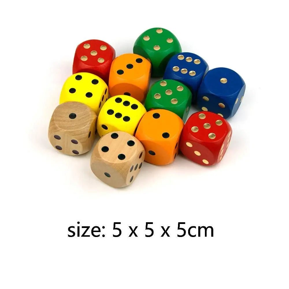 Wooden Dice Toy – Large 1.96 in - Onlytenbucks.com