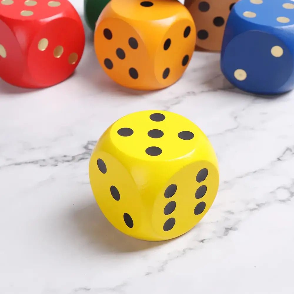 Wooden Dice Toy – Large 1.96 in - Onlytenbucks.com