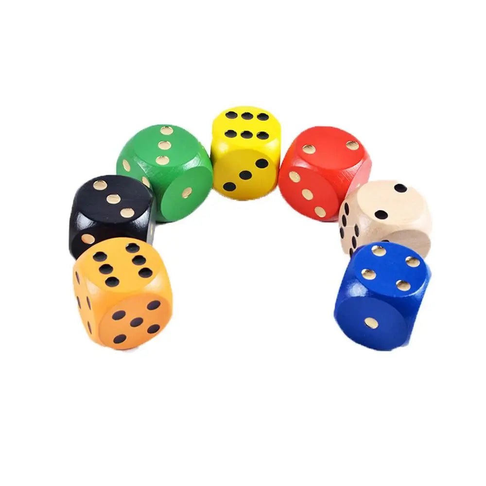 Wooden Dice Toy – Large 1.96 in - Onlytenbucks.com