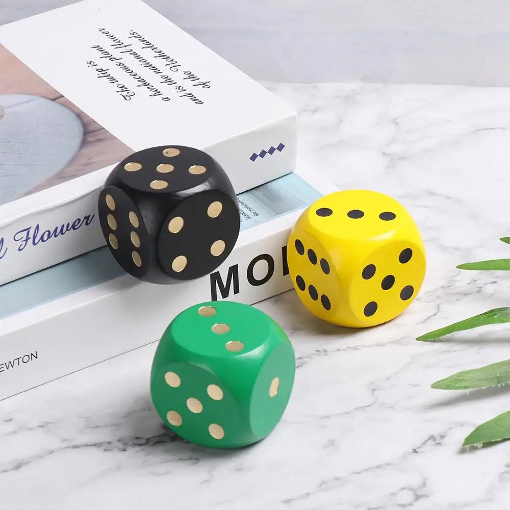 Wooden Dice Toy – Large 1.96 in - Onlytenbucks.com