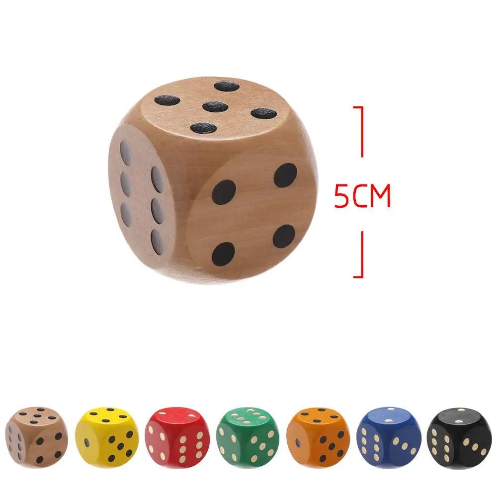 Wooden Dice Toy – Large 1.96 in - Onlytenbucks.com
