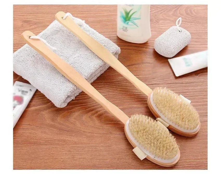 Wooden Long Handle Bath Brush - Onlytenbucks.com