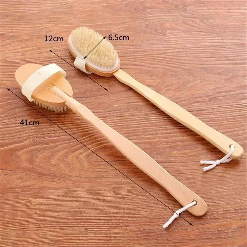 Wooden Long Handle Bath Brush - Onlytenbucks.com