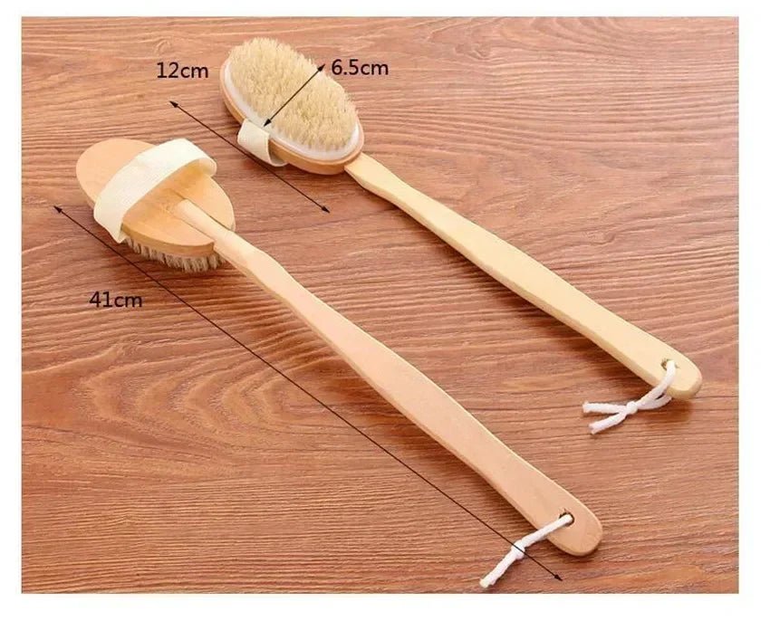 Wooden Long Handle Bath Brush - Onlytenbucks.com
