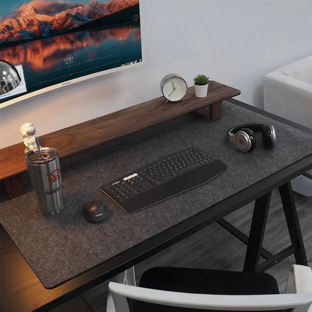 Wool Felt Desk Mat – Large Non - Slip Mouse Pad - Onlytenbucks.com