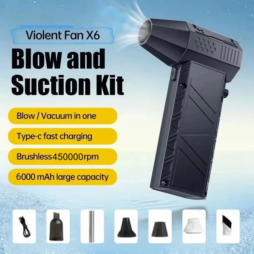X6 Turbo Jet Fan – 450,000RPM Brushless Air Blower - Onlytenbucks.com