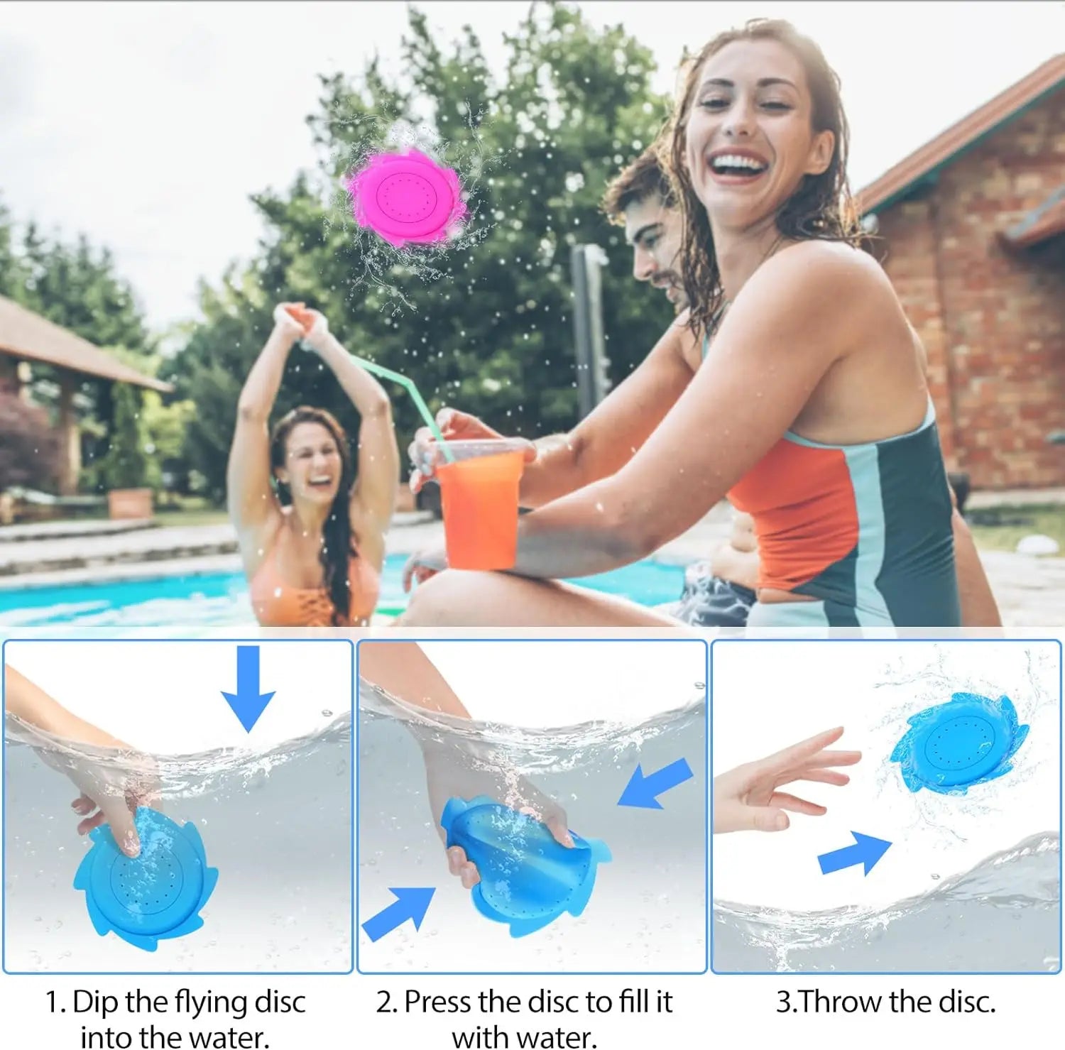 Water Flying Discs – Colorful Pool and Beach Frisbees - Onlytenbucks.com